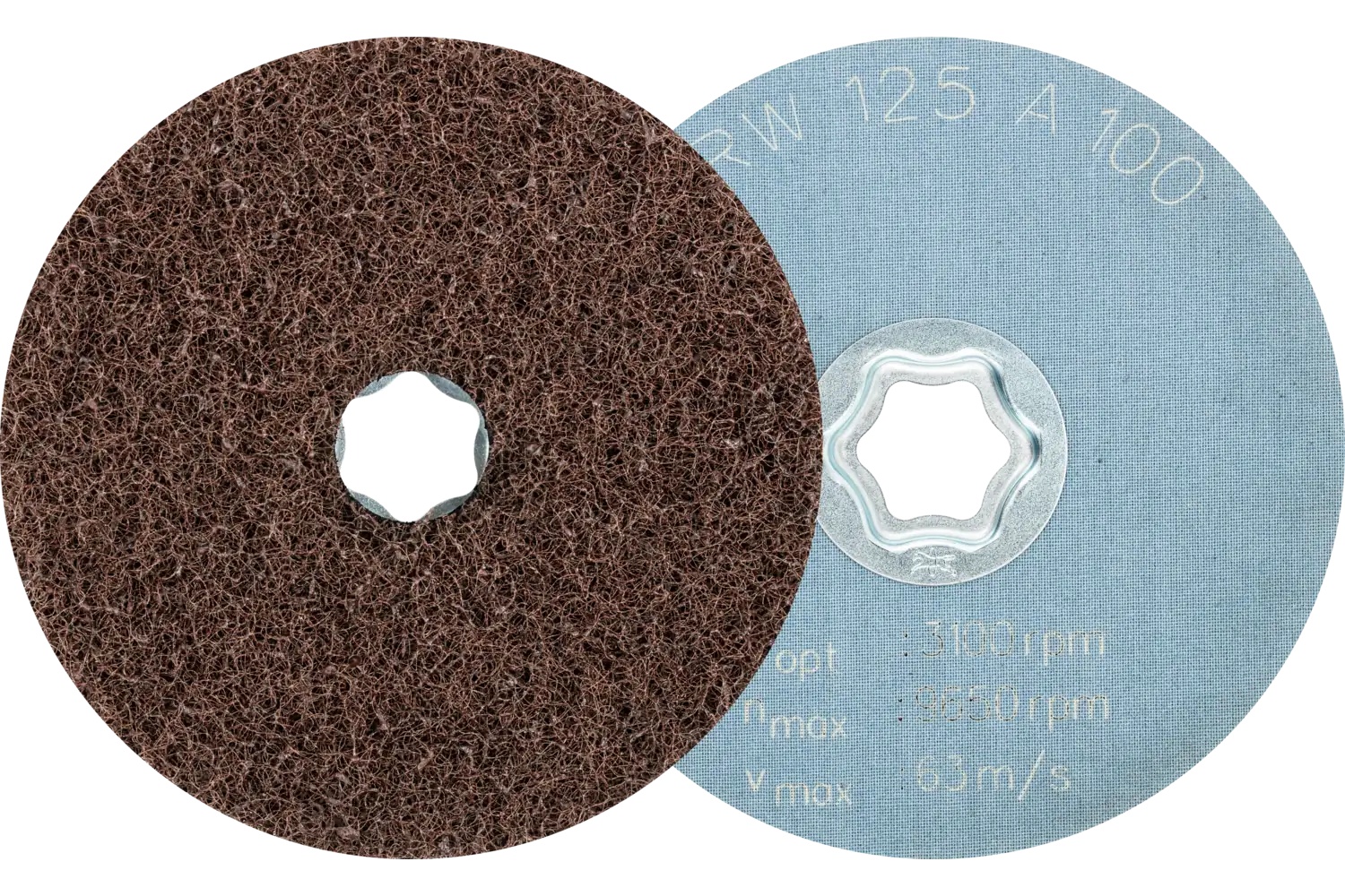 Picture of Pferd Combiclick® SurFace Conditioning Disc Soft, 5", 100 Grit Coarse, Aluminum Oxide